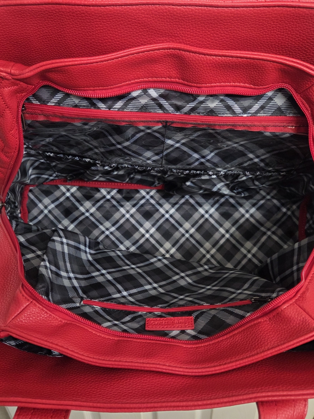 Lug Tempo Classic VL Quilted Carryall Tote Poppy Red - Picture 5 of 9